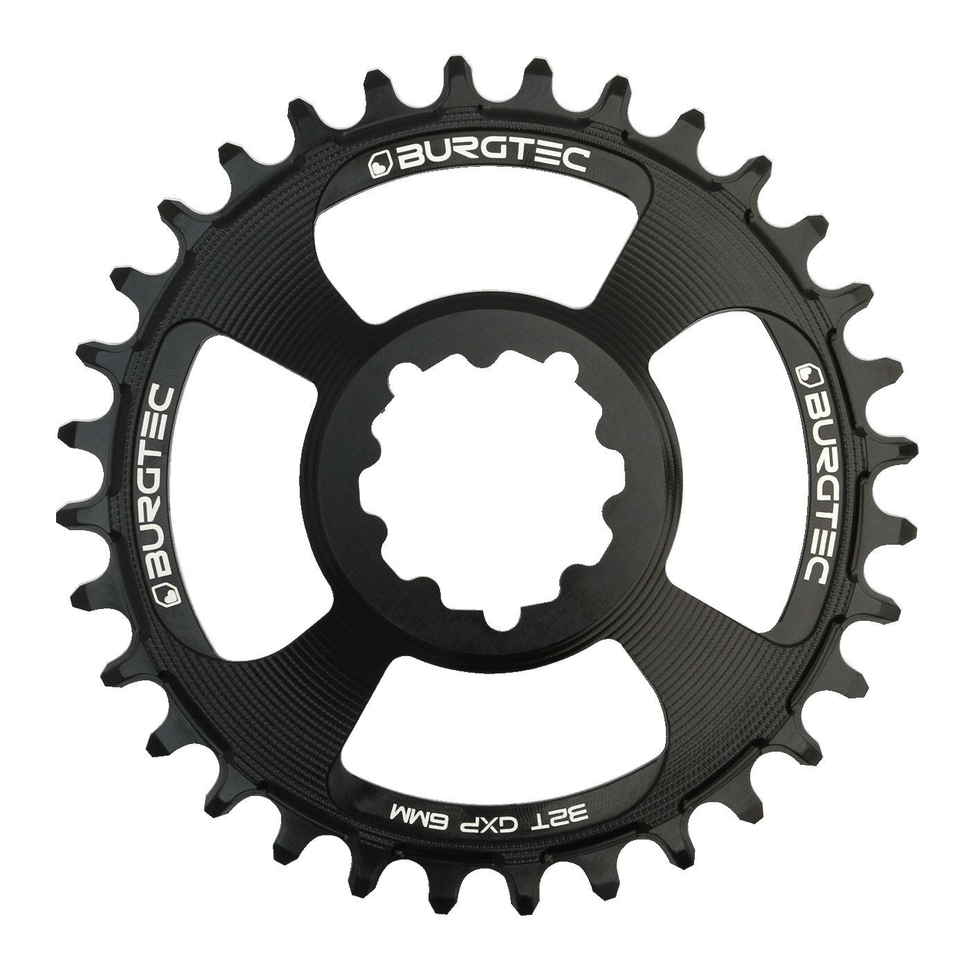 Burgtec GXP Boost 3mm Offset Thick Thin Chainring - Liquid-Life #Wähle Deine Farbe_Schwarz