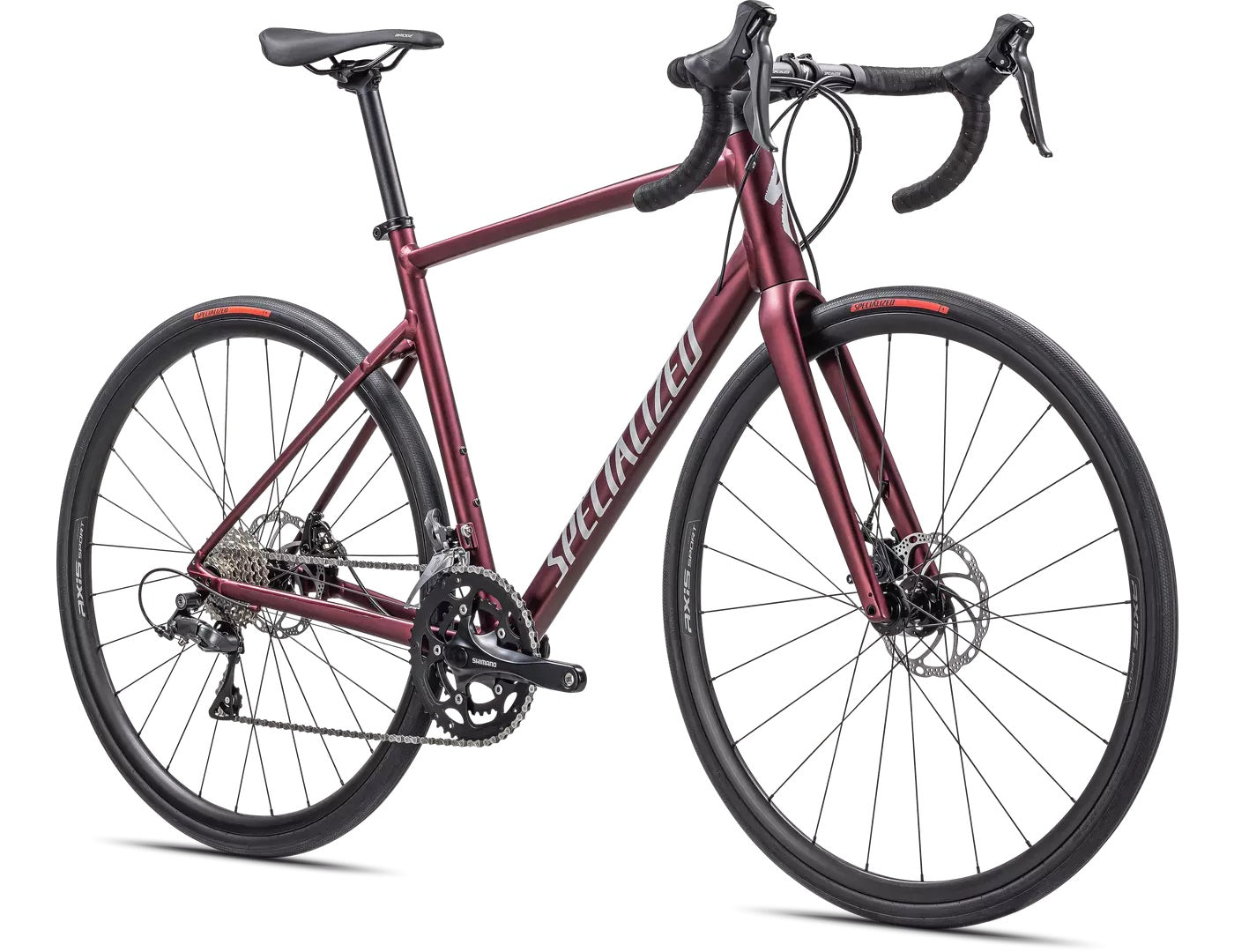 Specialized ALLEZ E5 DISC maroon/silver dust/flo red 2024