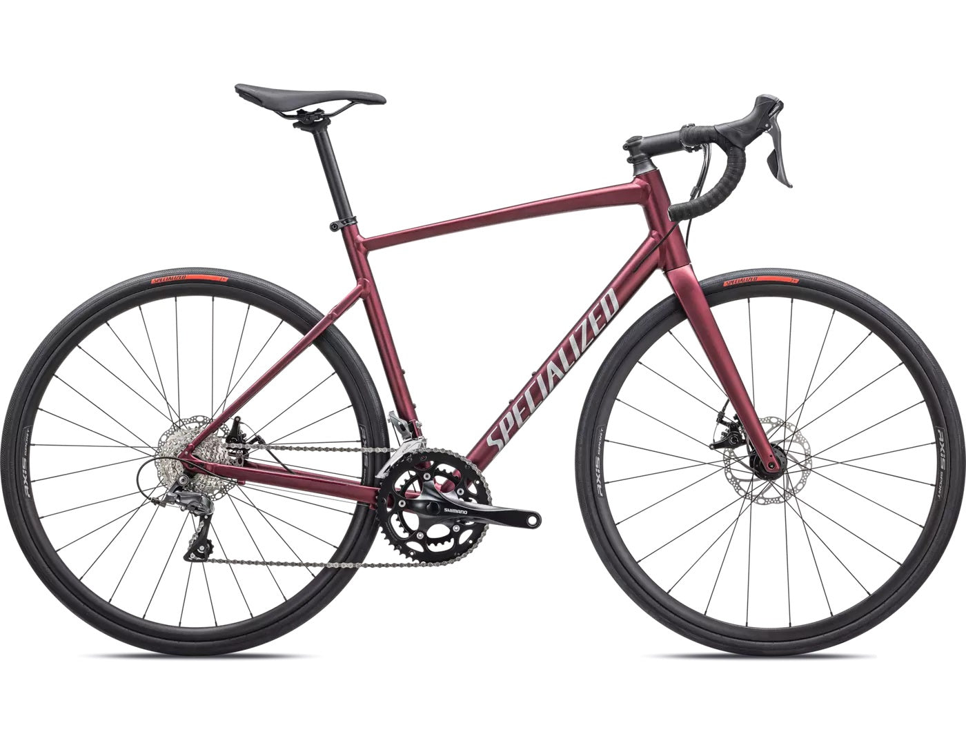 Specialized ALLEZ E5 DISC maroon/silver dust/flo red