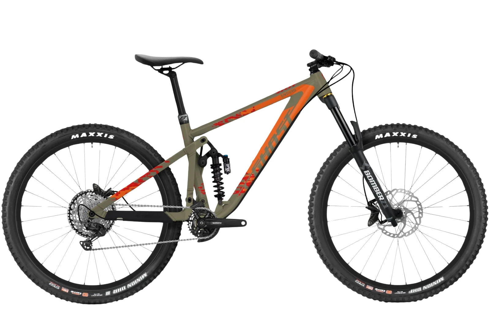 Ghost Riot Enduro AL Universal - brown/ornage/red - 2021