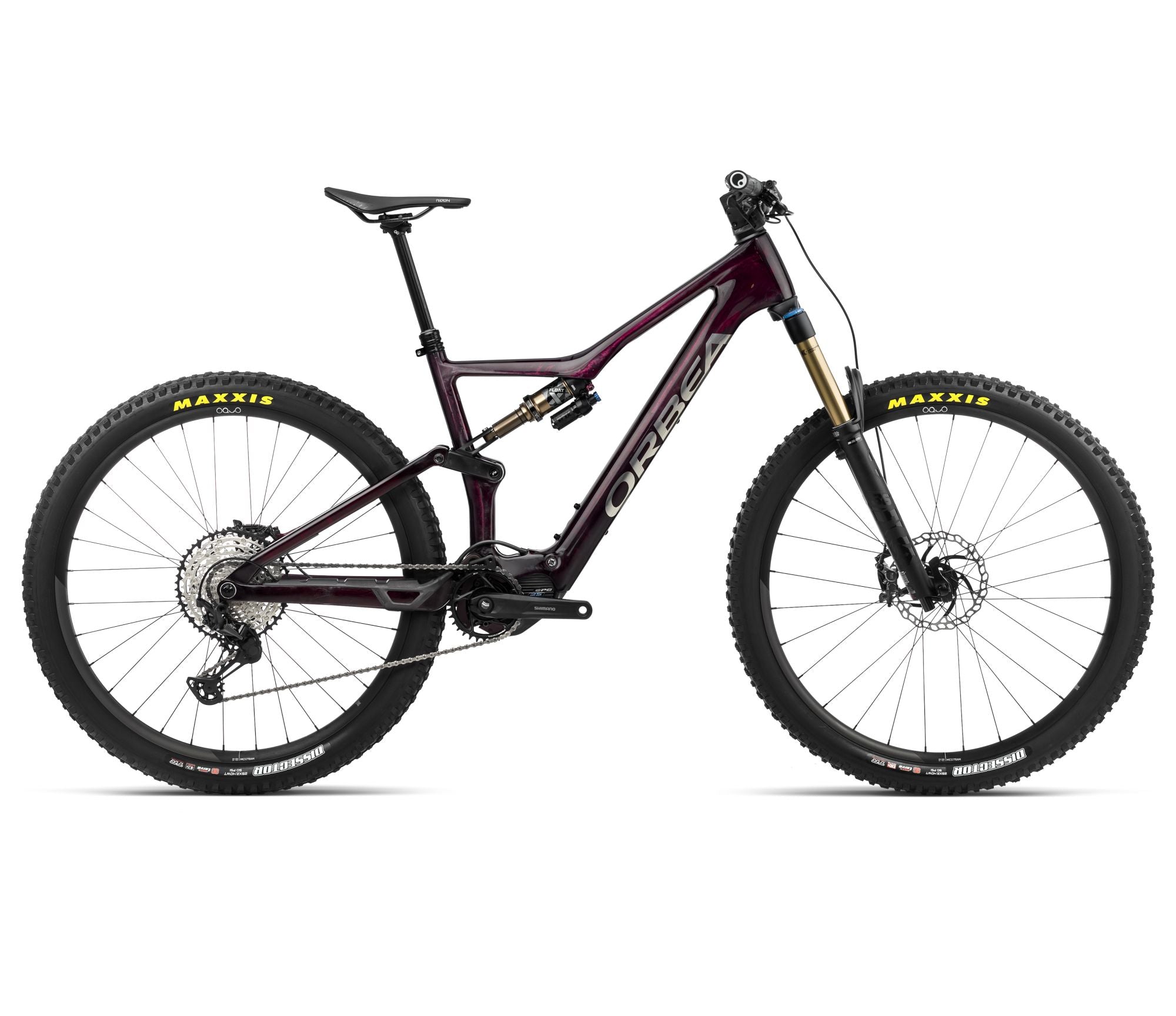 Orbea RISE M10 Wine Red Carbon View - Titan 2024
