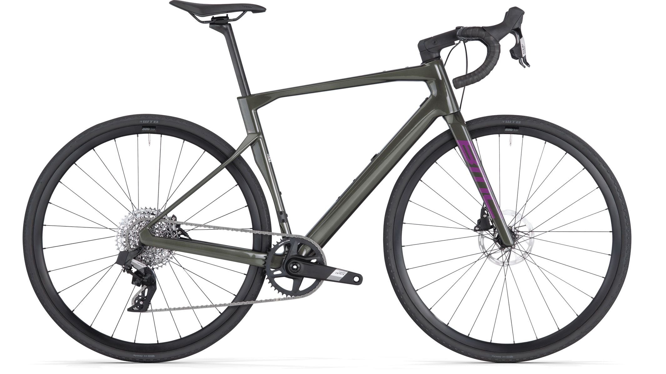 BMC Roadmachine X THREE Steel Green/Purple 2024