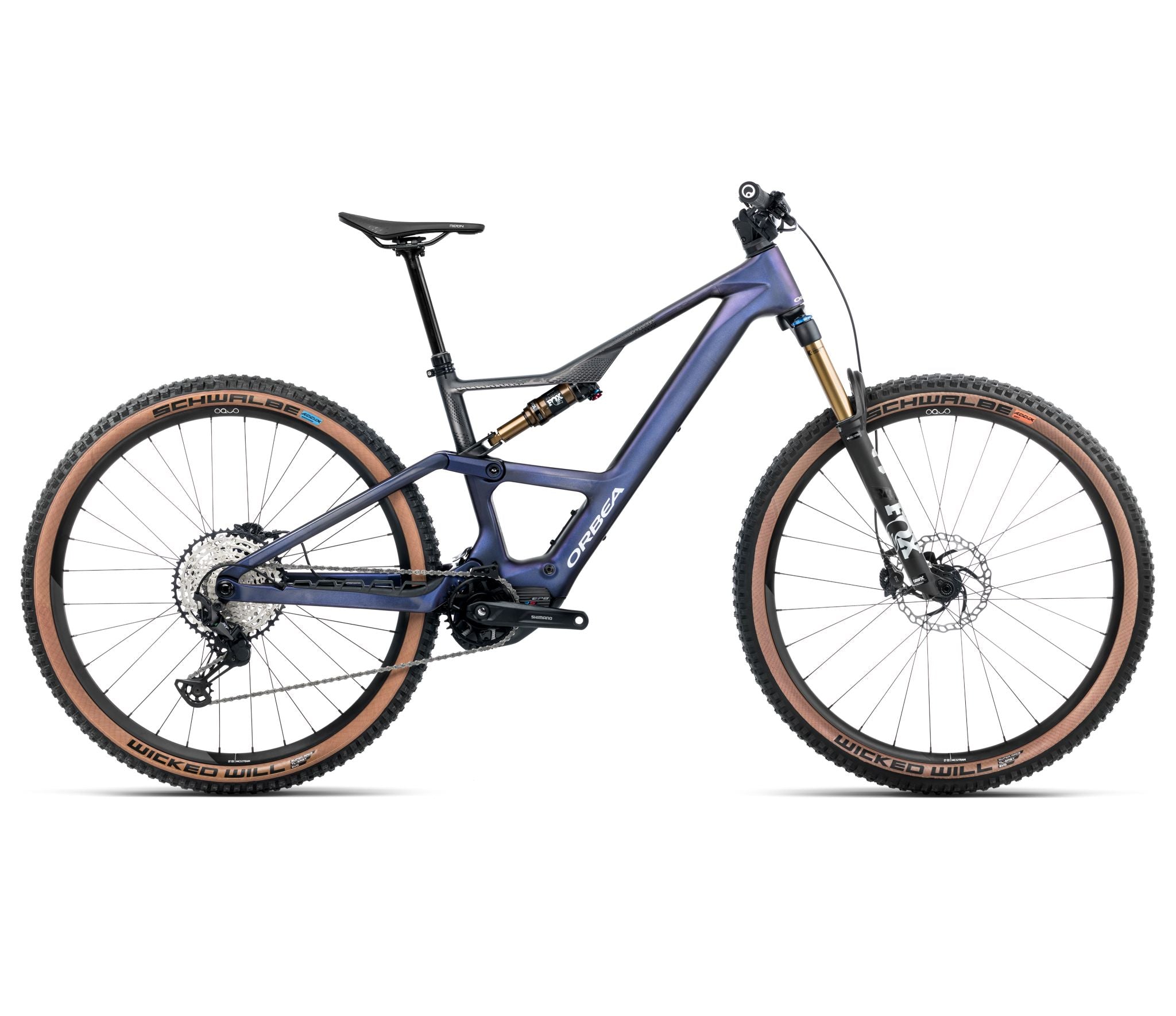 Orbea RISE SL M10 420W Tanzanite Carbon View - Carbon Raw 2025