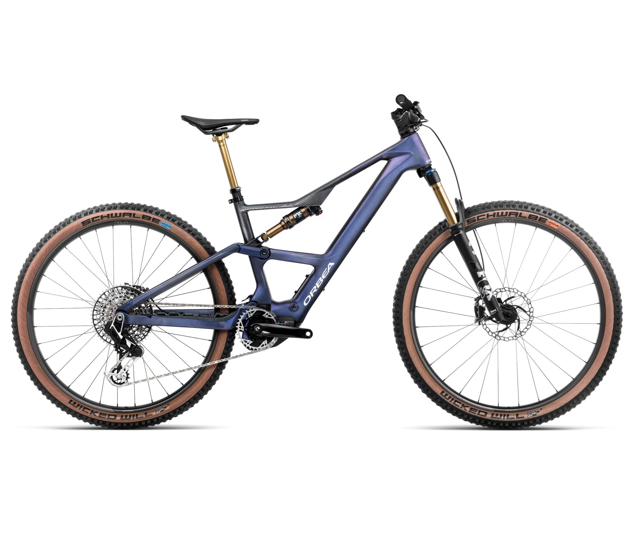 Orbea RISE SL M-LTD 420W Tanzanite Carbon View - Carbon Raw 2025