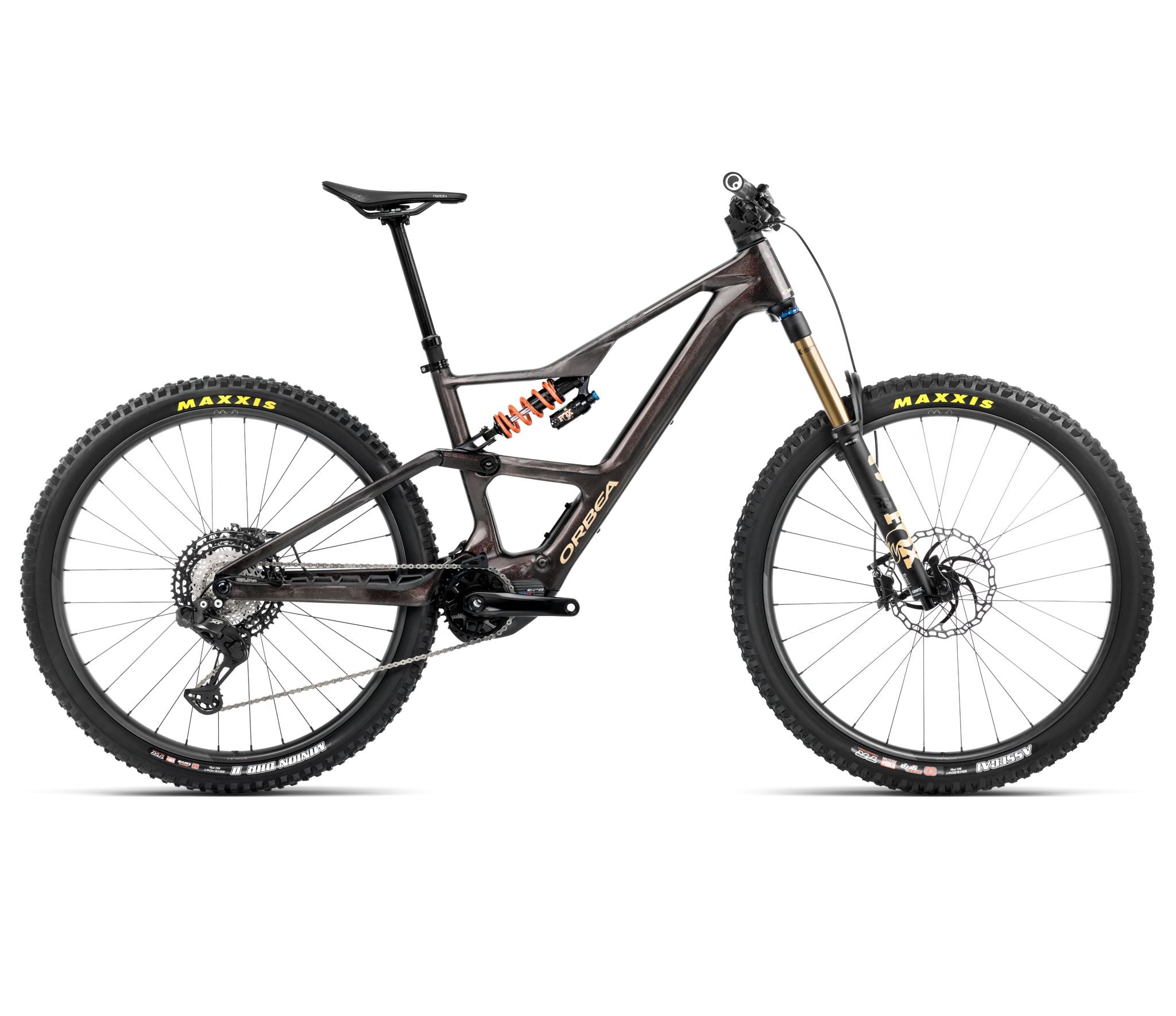 Orbea RISE LT M-TEAM 420W Cosmic Carbon View - Golden Sand 2025