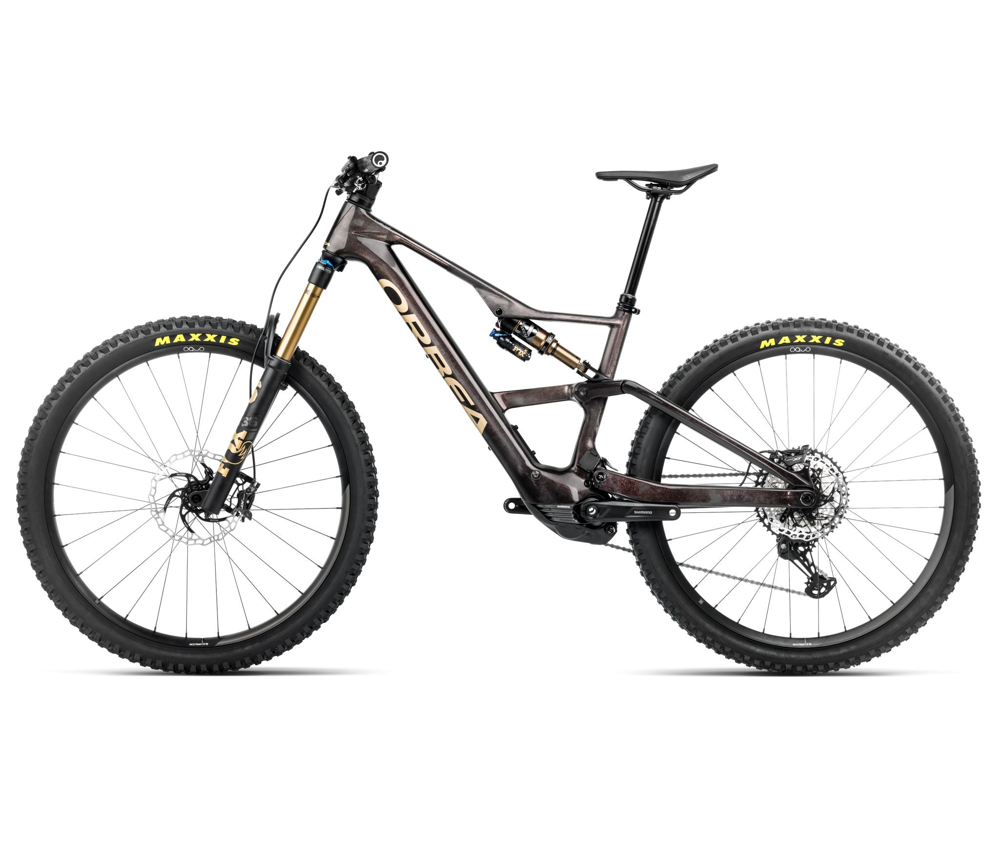Orbea RISE LT M10 630W Cosmic Carbon View - Golden Sand 2025