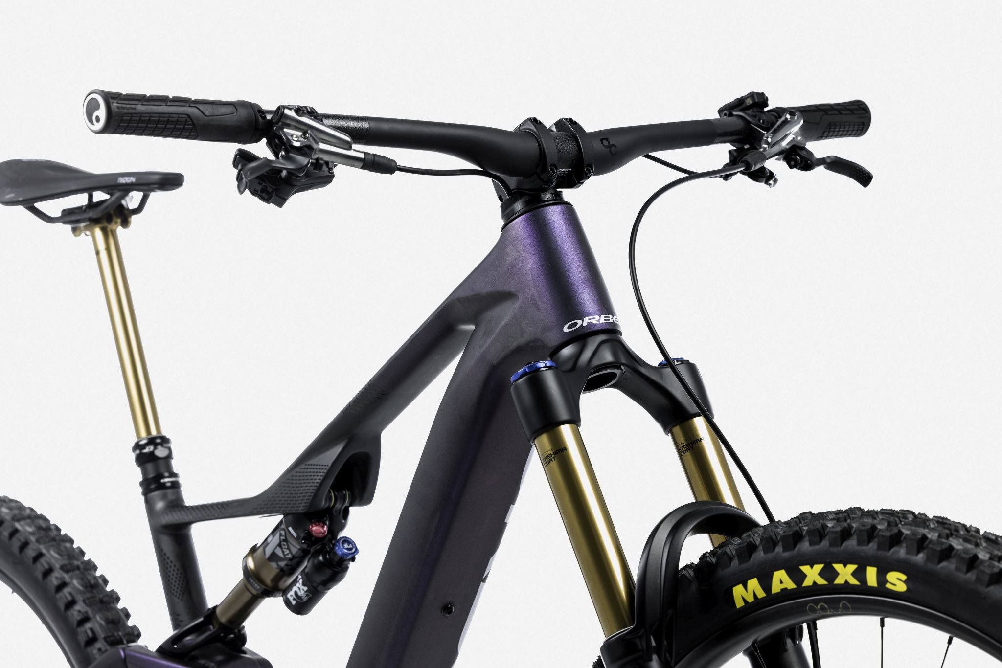 Orbea RISE LT M-TEAM 630W Tanzanite Carbon View - Carbon Raw 2025