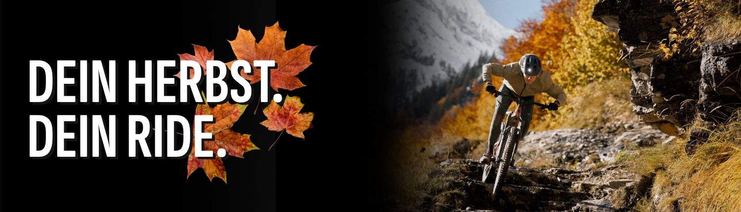 Dein Herbst dein Ride - Liquid Life Werbekampagnenbanner zum Herbst.