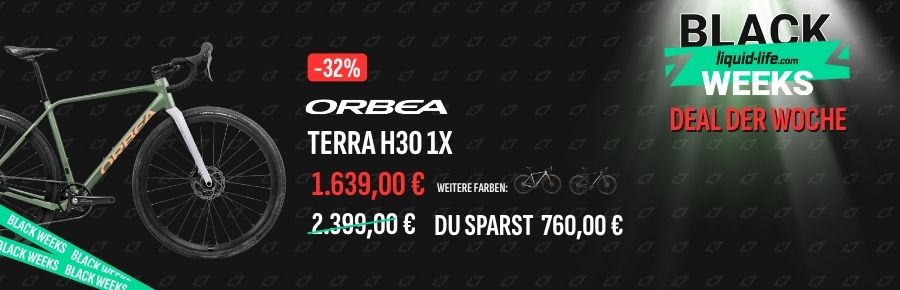 Liquid-Life Deal der Woche Orbea Terra Gravelbike -32% reduziert