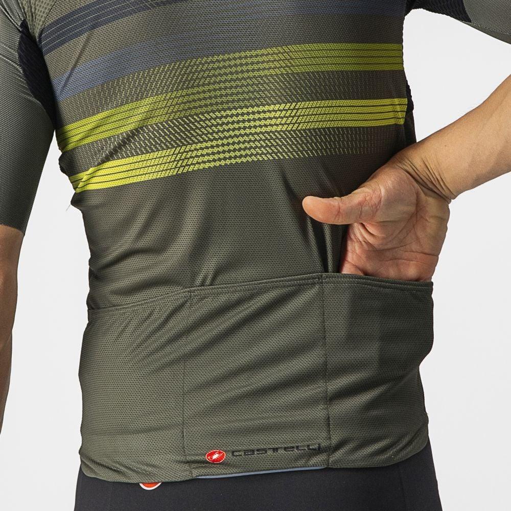 Castelli Endurance Pro Jersey - Liquid-Life #Wähle Deine Farbe_Military Green/Blue-Sulphur