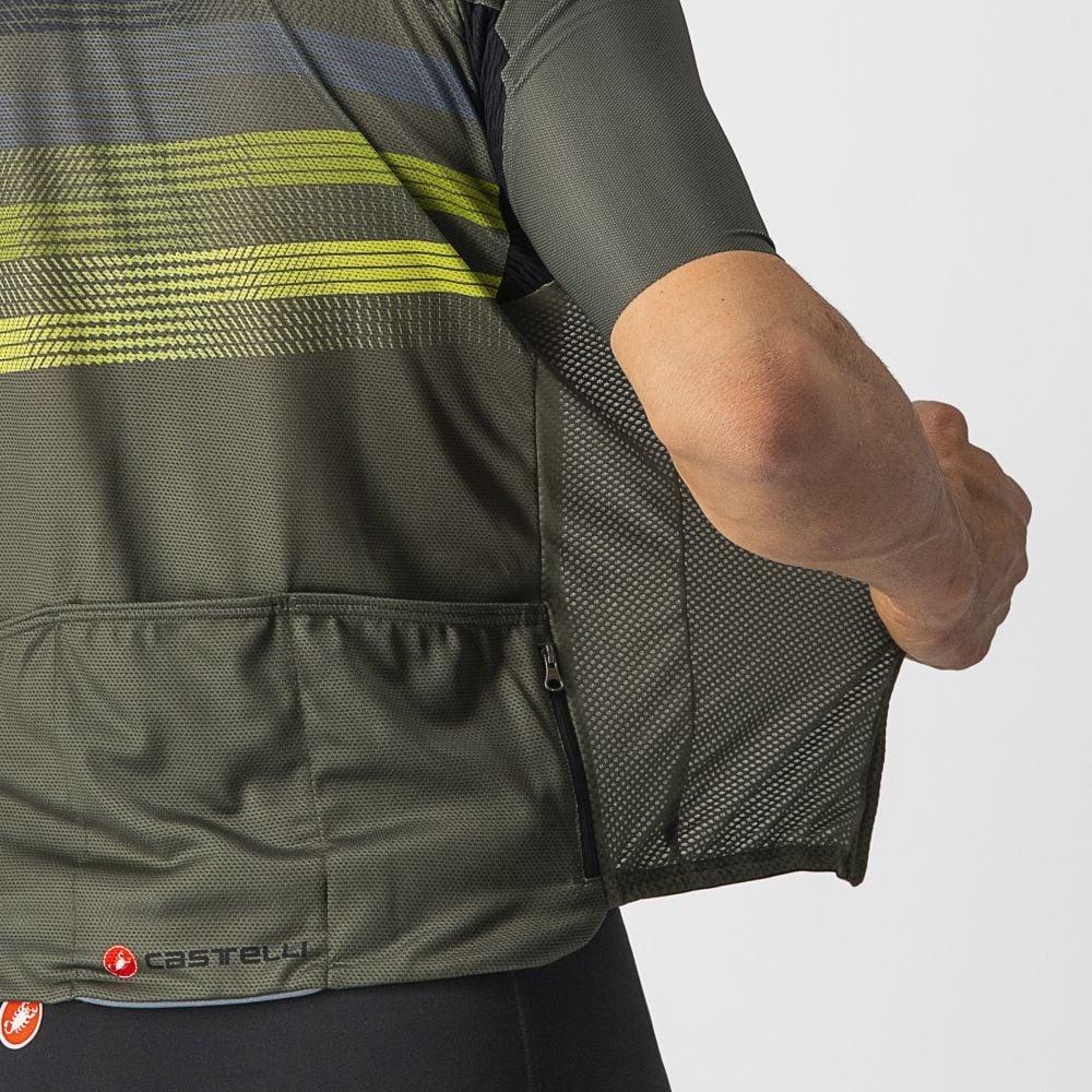 Castelli Endurance Pro Jersey - Liquid-Life #Wähle Deine Farbe_Military Green/Blue-Sulphur