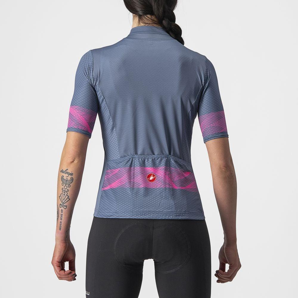 Castelli Fenice Damen Jersey - Liquid-Life #Wähle Deine Farbe_Light Steel Blue/Pink Fluo