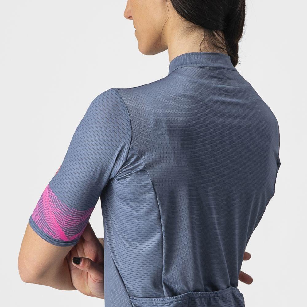 Castelli Fenice Damen Jersey - Liquid-Life #Wähle Deine Farbe_Light Steel Blue/Pink Fluo