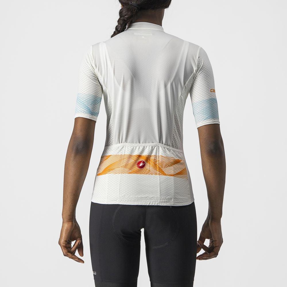 Castelli Fenice Damen Jersey - Liquid-Life #Wähle Deine Farbe_Ivory/Pop Orange-Skylight