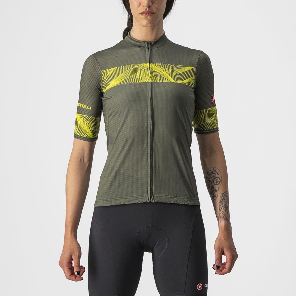 Castelli Fenice Damen Jersey - Liquid-Life #Wähle Deine Farbe_Military Green/Sulphur