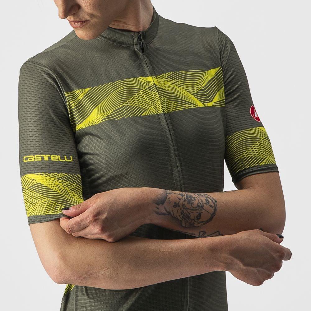 Castelli Fenice Damen Jersey - Liquid-Life #Wähle Deine Farbe_Military Green/Sulphur
