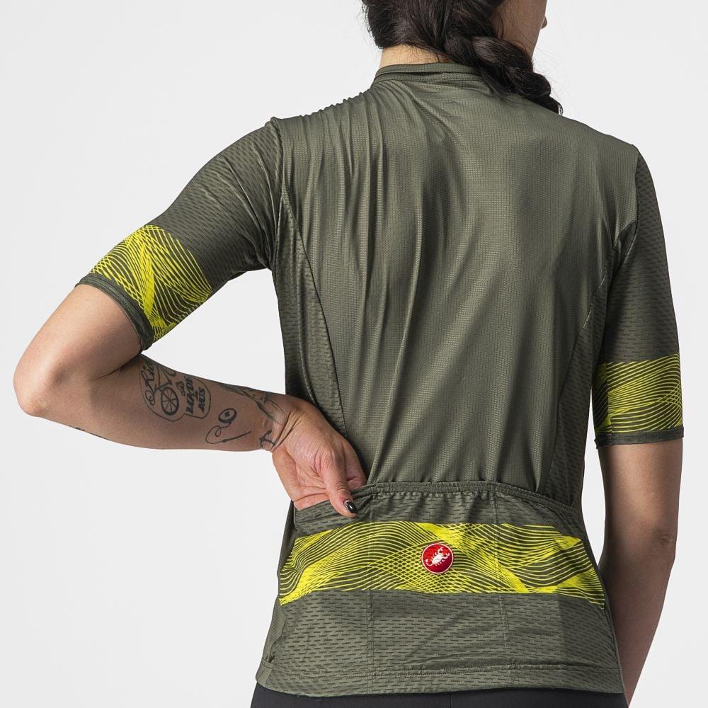 Castelli Fenice Damen Jersey - Liquid-Life #Wähle Deine Farbe_Military Green/Sulphur