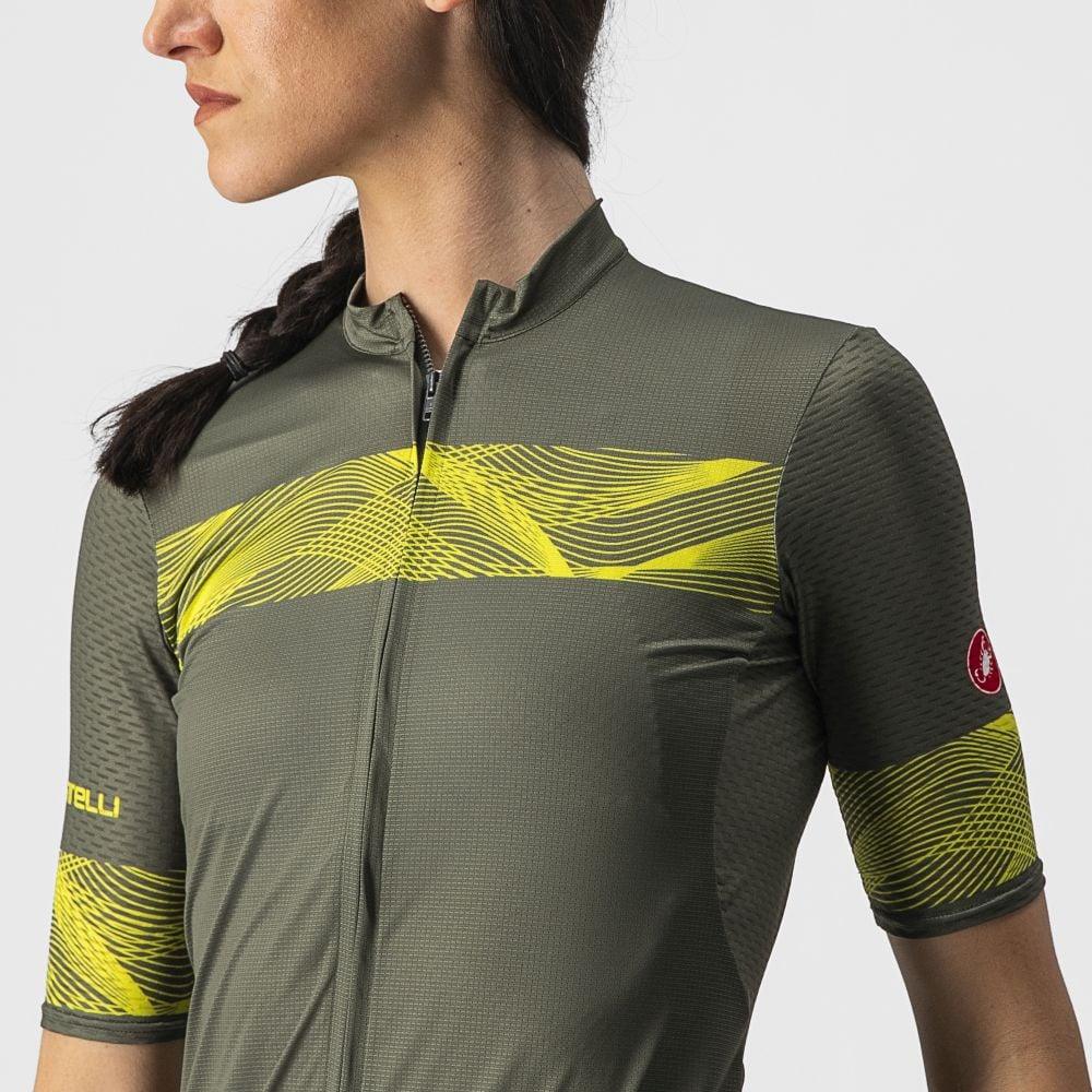 Castelli Fenice Damen Jersey - Liquid-Life #Wähle Deine Farbe_Military Green/Sulphur