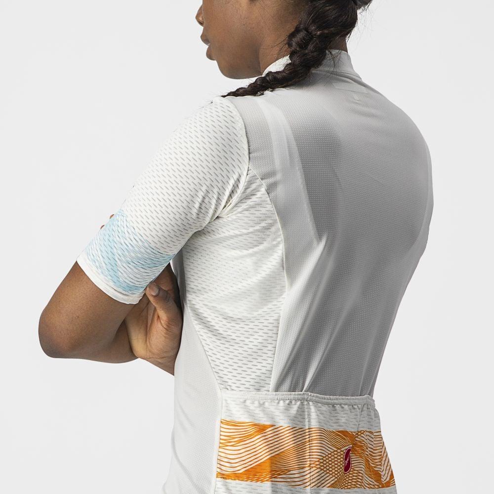 Castelli Fenice Damen Jersey - Liquid-Life #Wähle Deine Farbe_Ivory/Pop Orange-Skylight