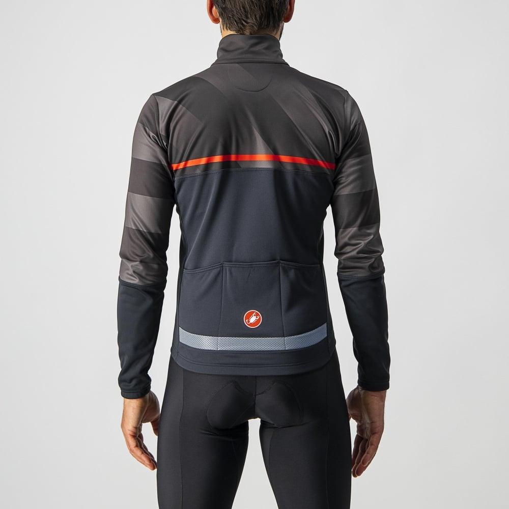 Castelli Finestre Jacket - Liquid-Life #Wähle Deine Farbe_Light Black/Dark Gray-Red