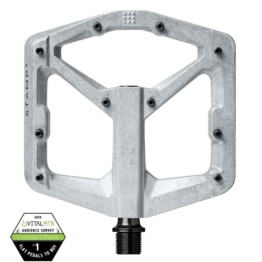 Crankbrothers Stamp 2 Plattform-Pedal - Liquid-Life #Wähle Deine Farbe_Raw Silver