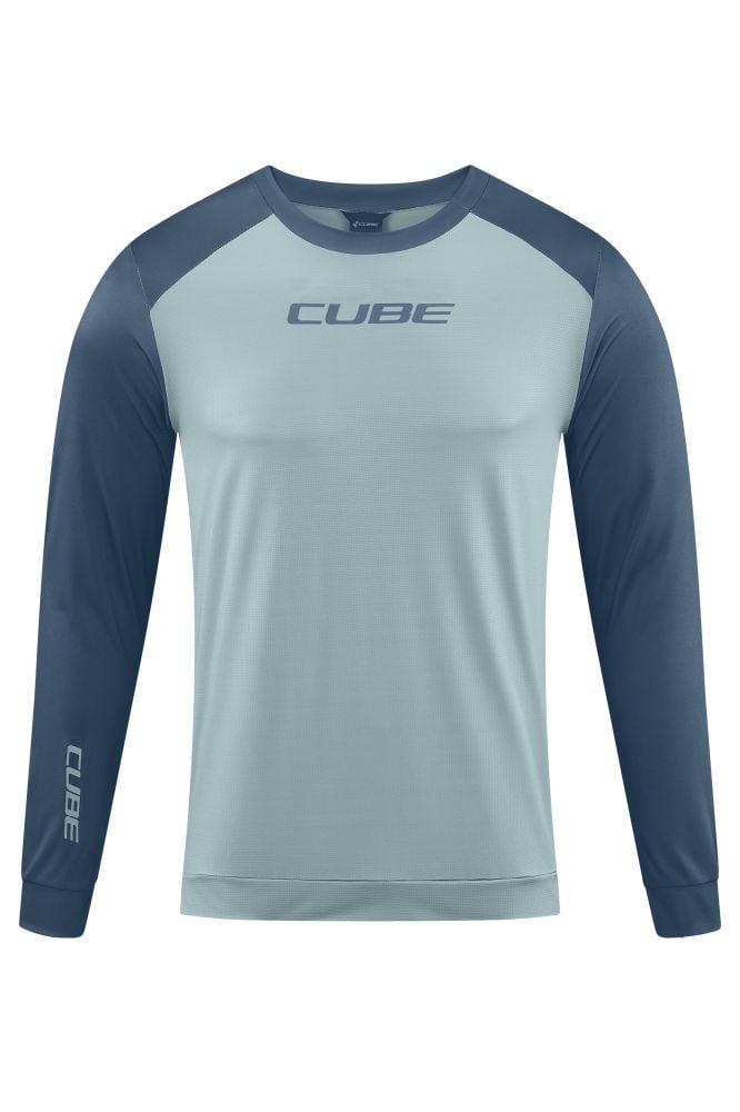 Cube ATX Rundhalstrikot langarm - Liquid-Life #Wähle Deine Farbe_Olivgrün Anthrazit