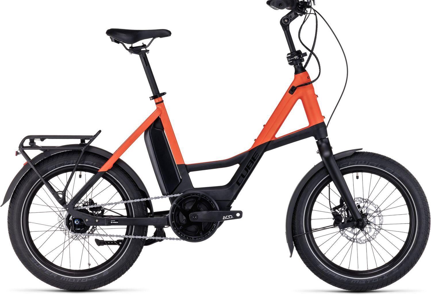 Cube Compact Hybrid 500 black´n´sparkorange 2023 20" - Liquid-Life