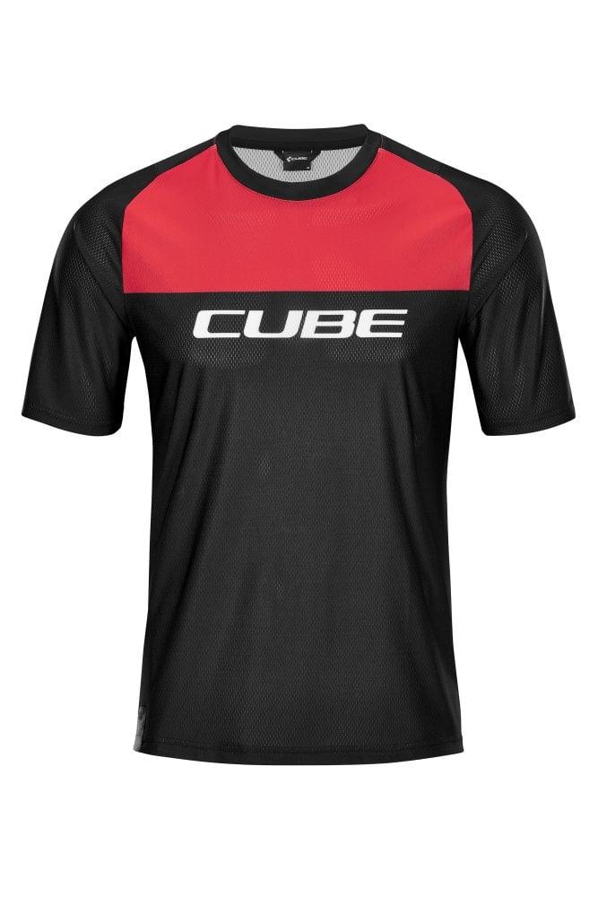 Cube EDGE Rundhalstrikot kurzarm - Liquid-Life #Wähle Deine Farbe_Black´n´Red