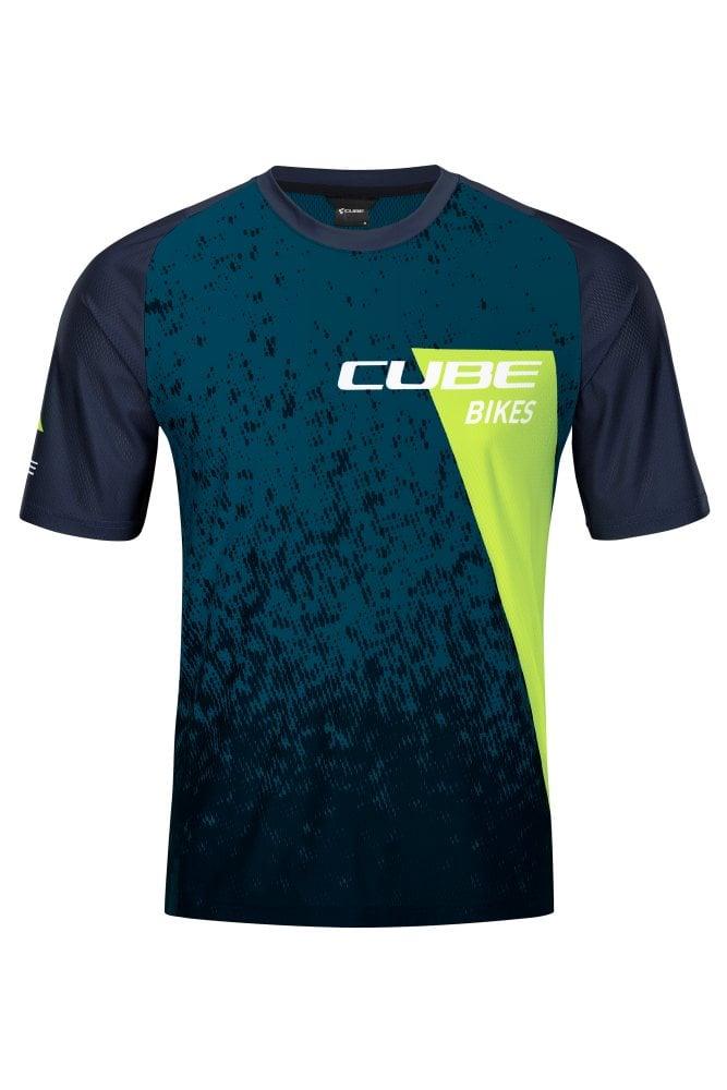 Cube EDGE Rundhalstrikot kurzarm - Liquid-Life #Wähle Deine Farbe_Blue´n´Lime