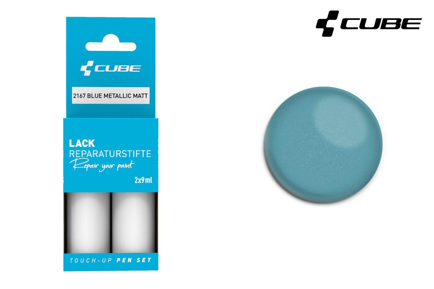 Cube Lackstift Set BLUE METALLIC matt 2167 - Liquid-Life