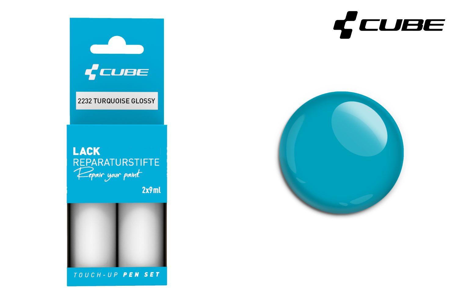 Cube Lackstift Set TURQUOISE glossy 2238 - Liquid-Life