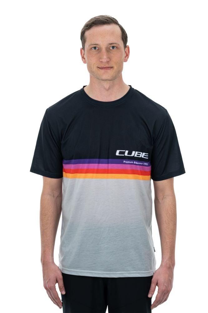 Cube Organic T-Shirt Logo Stripes - Liquid-Life