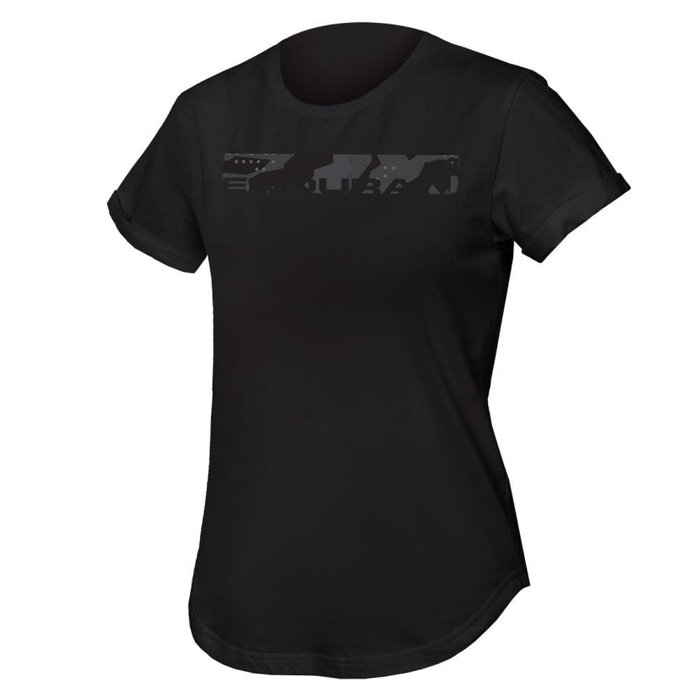 Endura Damen One Clan Organic T-Shirt - Liquid-Life #Wähle Deine Farbe_Camo Schwarz