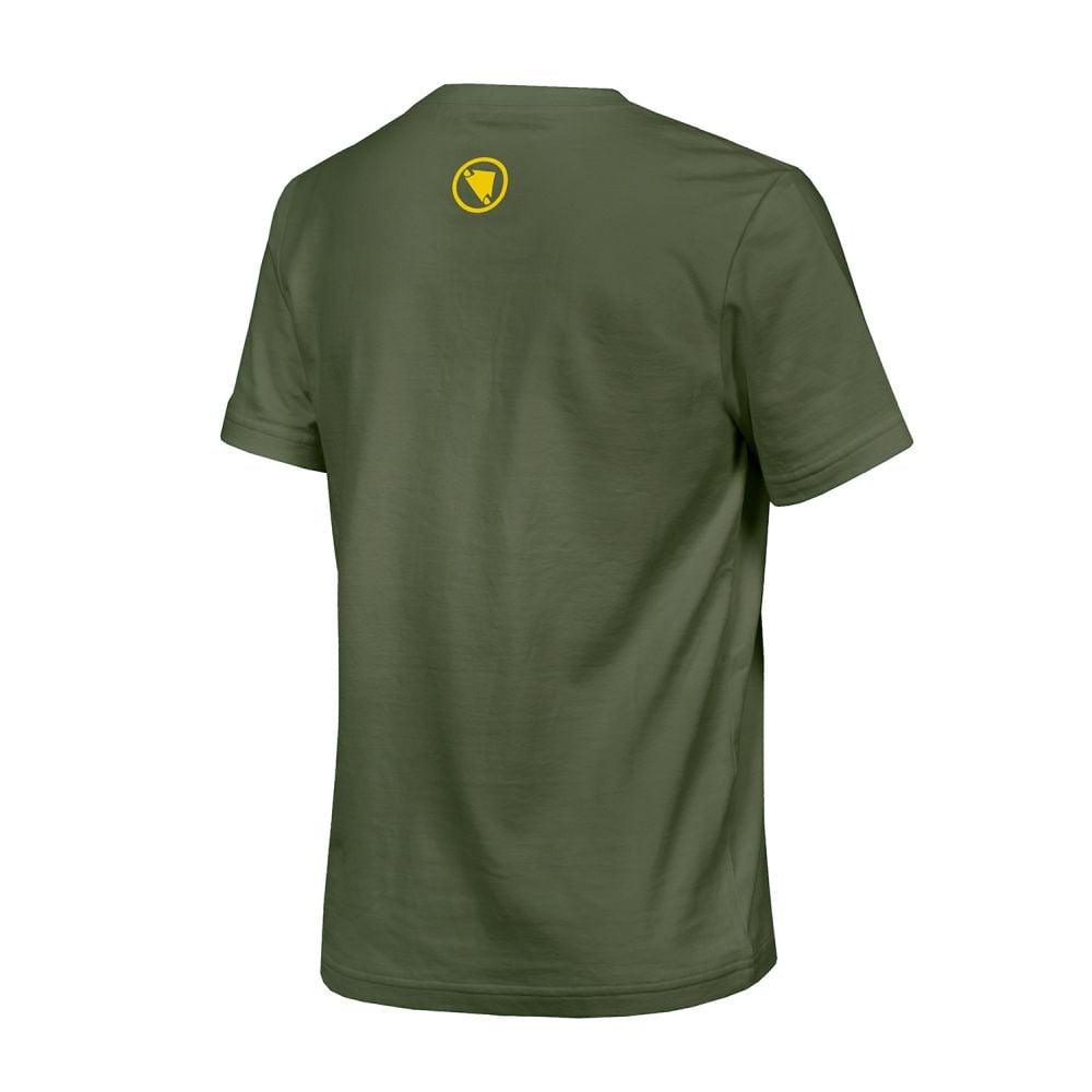 Endura Kinder One Clan Organic T-Shirt Camo - Liquid-Life #Wähle Deine Farbe_Olivgrün