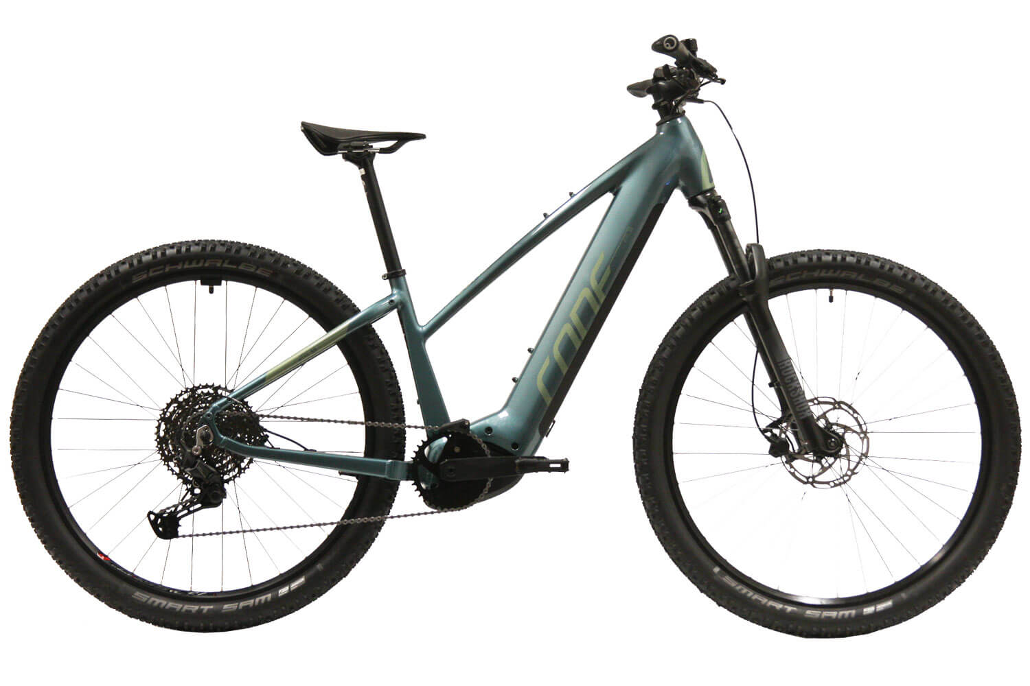 CONE eTrail IN 3.0 Trapez 625Wh Dunkelblau/Grün Trapez