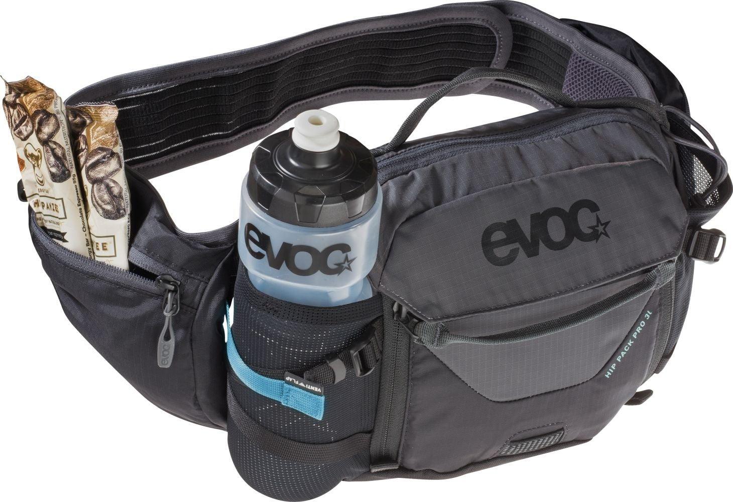 Evoc Hip Pack Pro 3 + Hip Pack Hydration Bladder 1.5 - Liquid-Life #Wähle Deine Farbe_Black/Carbon Grey