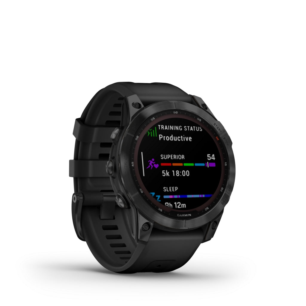 Garmin fenix® 7 - Sapphire Solar Edition DLC Ti w/B - Liquid-Life #Wähle Deine Farbe_Black