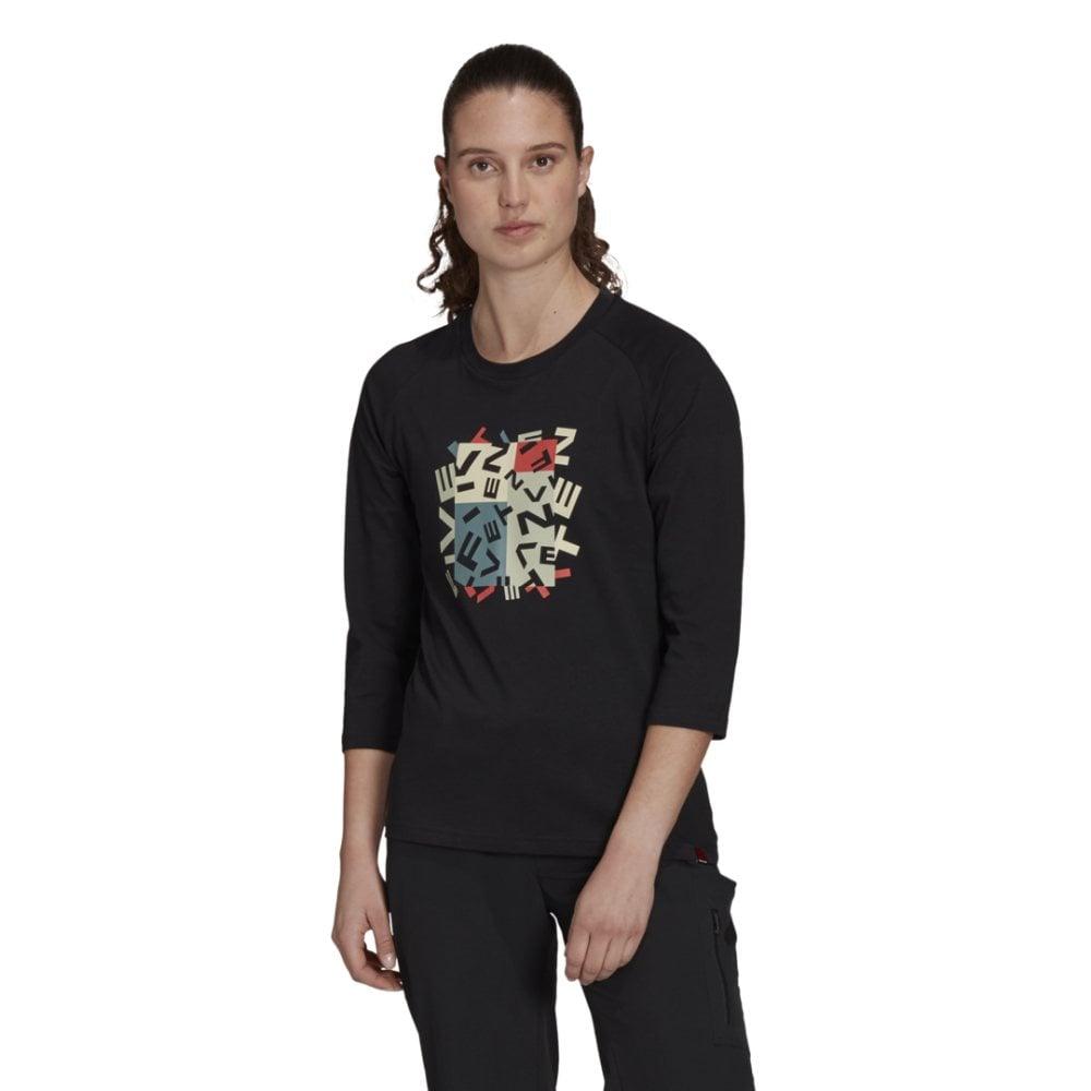 FiveTen Graphics Longsleeve Women - Liquid-Life #Wähle Deine Farbe_Black/Black
