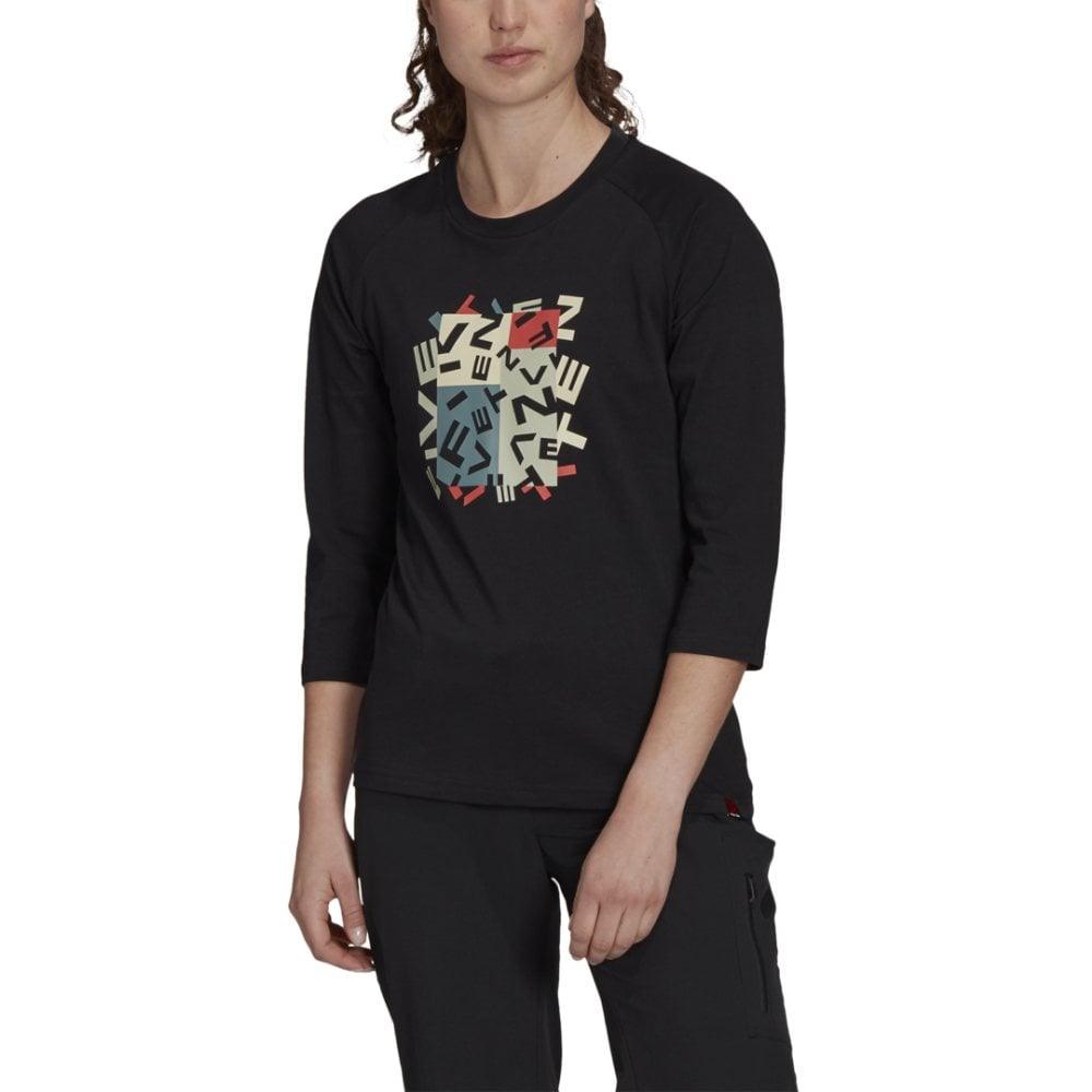 FiveTen Graphics Longsleeve Women - Liquid-Life #Wähle Deine Farbe_Black/Black