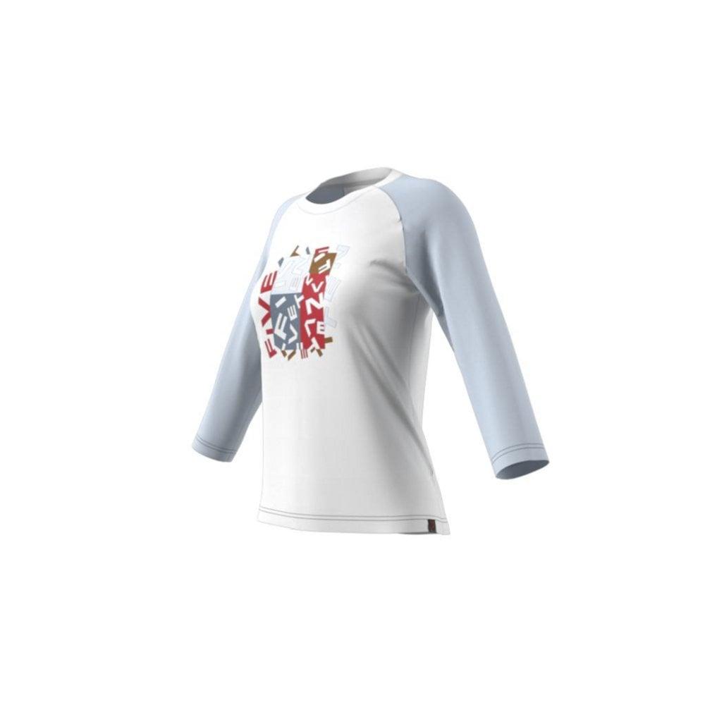 FiveTen Graphics Longsleeve Women - Liquid-Life #Wähle Deine Farbe_White/Halo Blue
