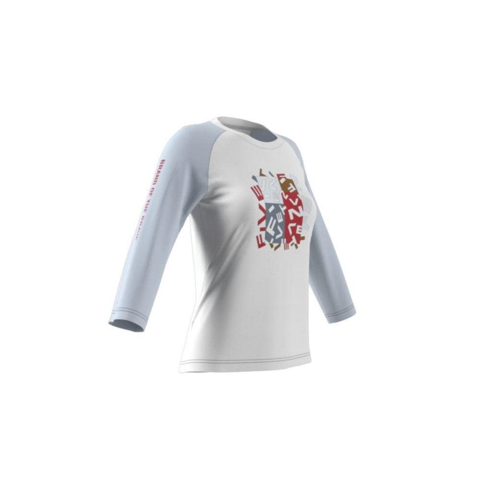 FiveTen Graphics Longsleeve Women - Liquid-Life #Wähle Deine Farbe_White/Halo Blue
