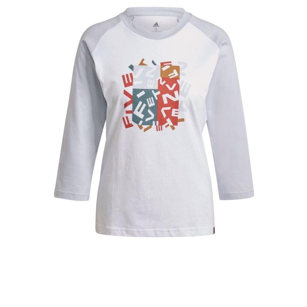 FiveTen Graphics Longsleeve Women - Liquid-Life #Wähle Deine Farbe_White/Halo Blue