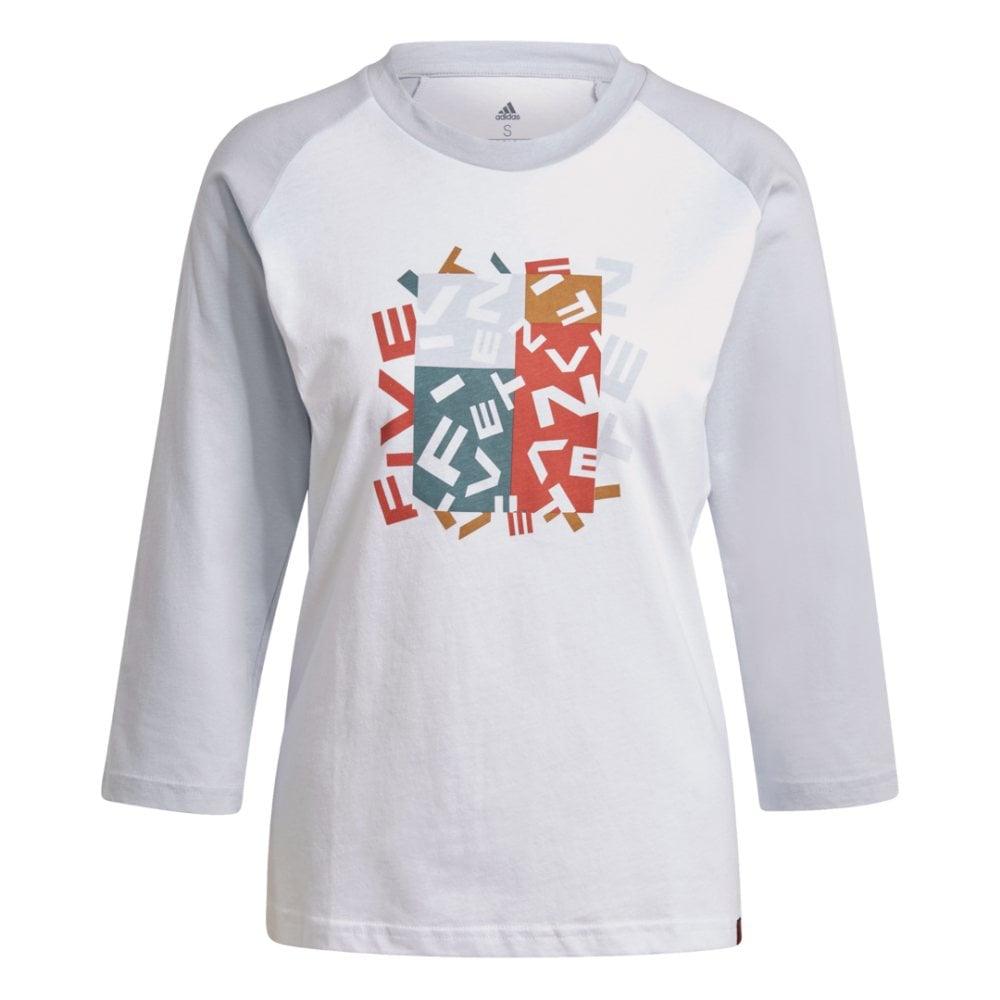 FiveTen Graphics Longsleeve Women - Liquid-Life #Wähle Deine Farbe_White/Halo Blue