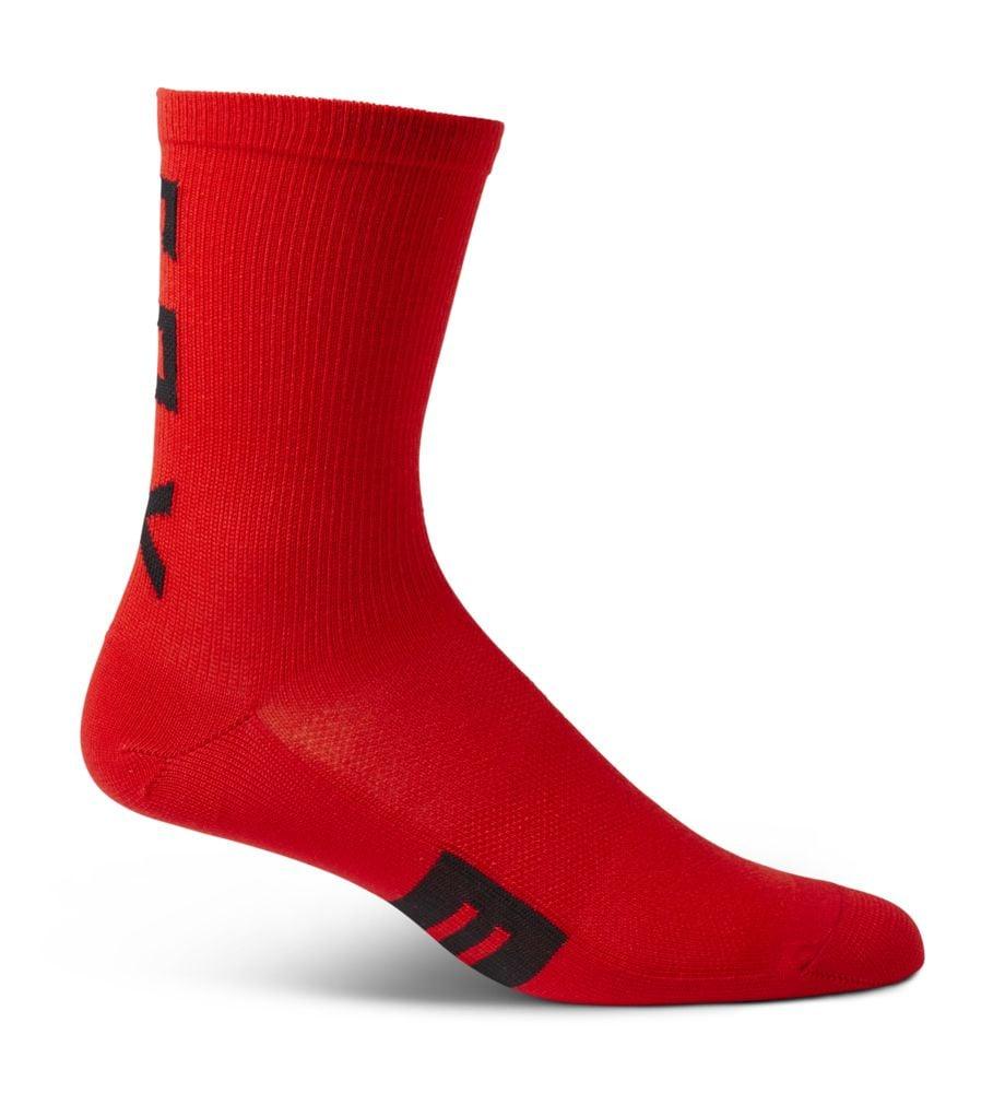 Fox 6" Flexair Merino Socken - Liquid-Life #Wähle Deine Farbe_Fluorescent Red