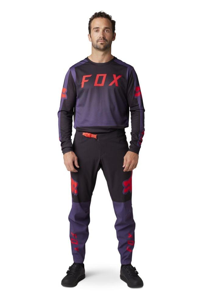 Fox Langärmliges Jersey Defend - Liquid-Life #Wähle Deine Farbe_Sangria
