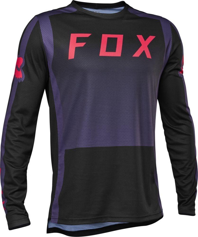 Fox Langärmliges Jersey Defend - Liquid-Life #Wähle Deine Farbe_Sangria