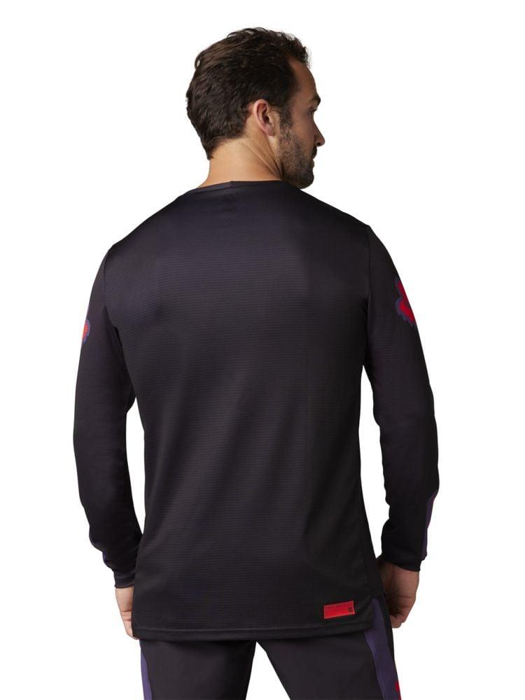 Fox Langärmliges Jersey Defend - Liquid-Life #Wähle Deine Farbe_Sangria
