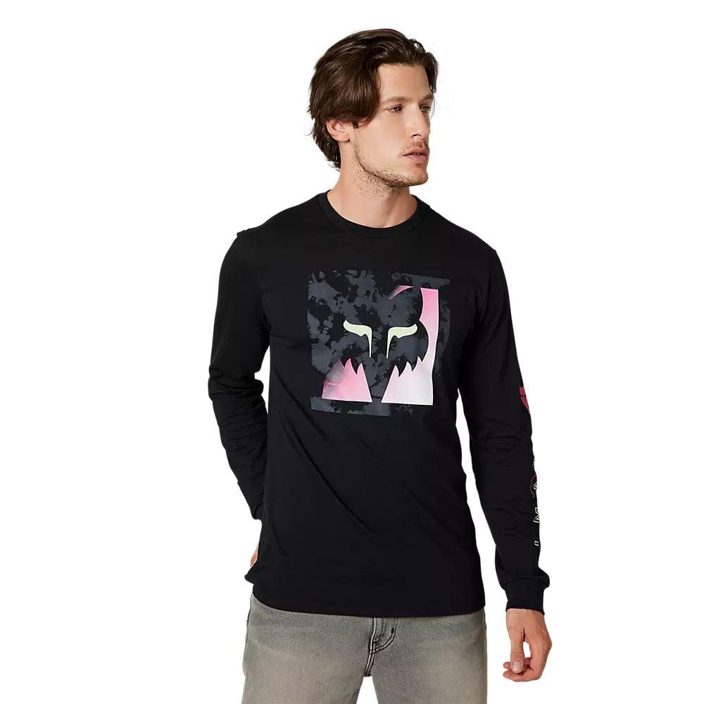Fox Langärmliges Premium-T-Shirt Detonate - Liquid-Life #Wähle Deine Farbe_Black
