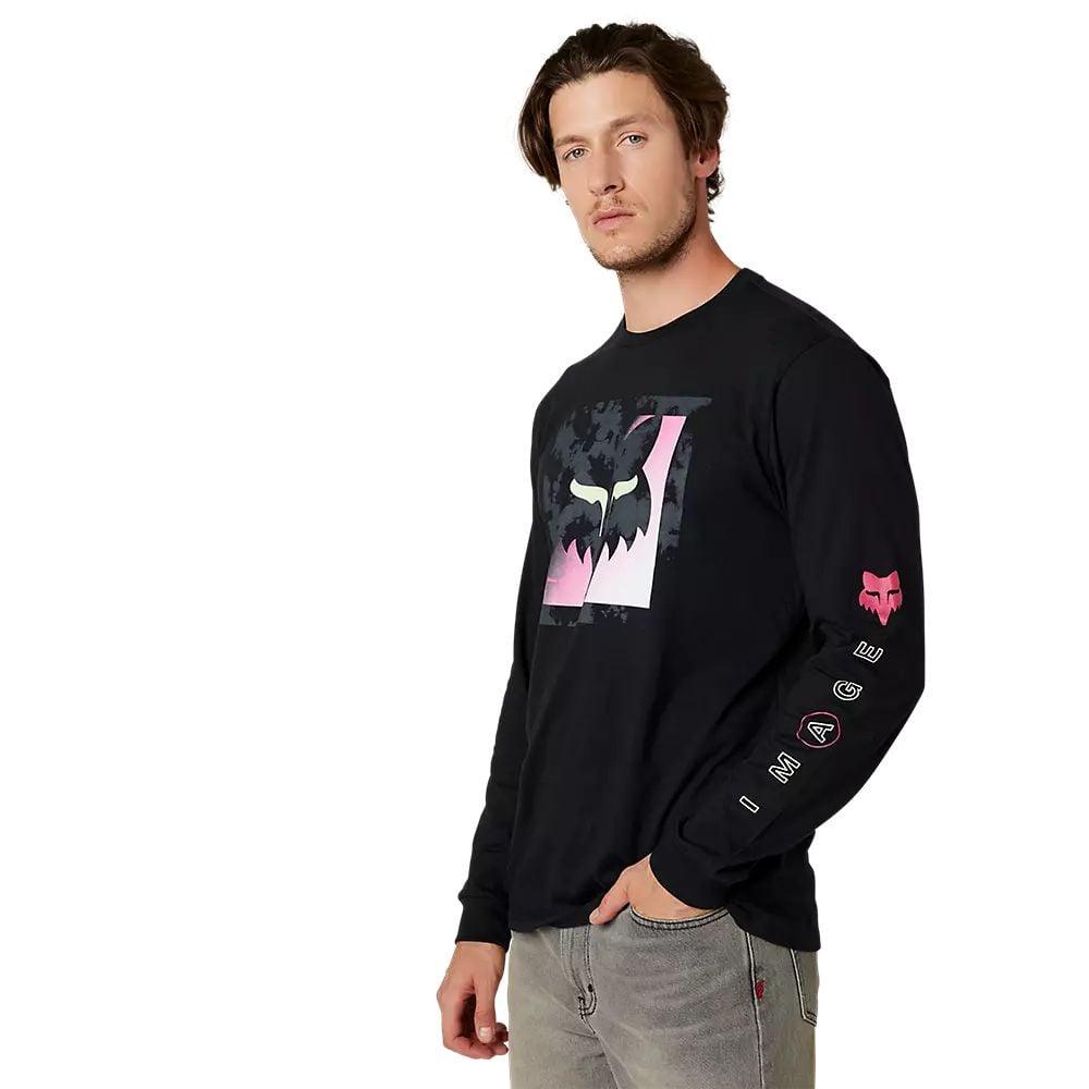 Fox Langärmliges Premium-T-Shirt Detonate - Liquid-Life #Wähle Deine Farbe_Black