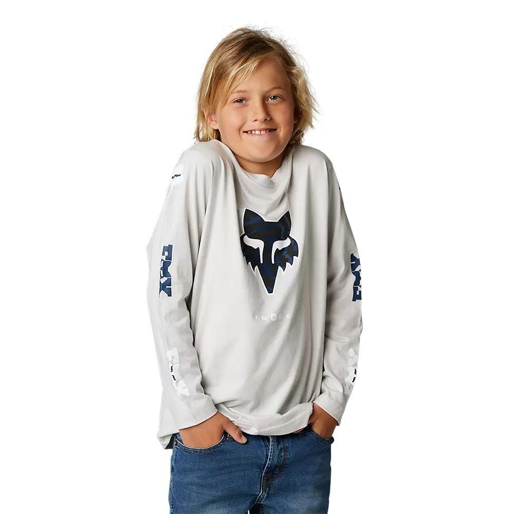 Fox Langärmliges T-Shirt Nuklr Youth - Liquid-Life #Wähle Deine Farbe_Light Grey